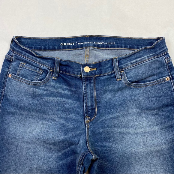 Old Navy Distressed Denim Boyfriend Skinny - Picture 4 of 8